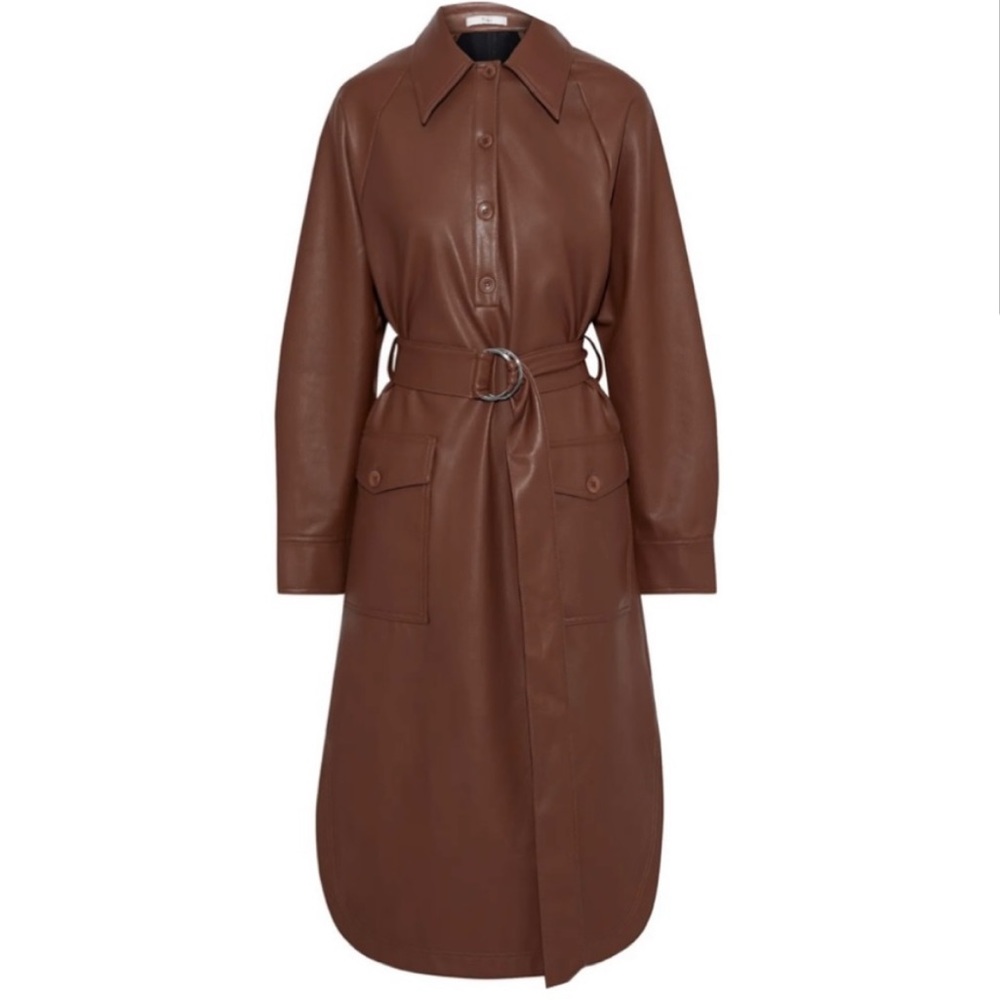 TIBI Brown Belted Dress